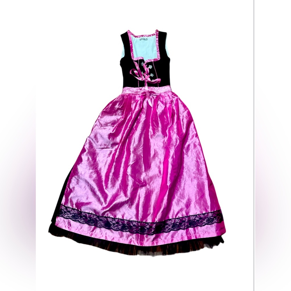 Janina Pink and Black ladies traditional German dress